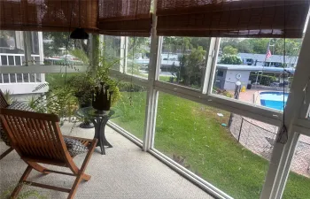 View from your enclosed balcony