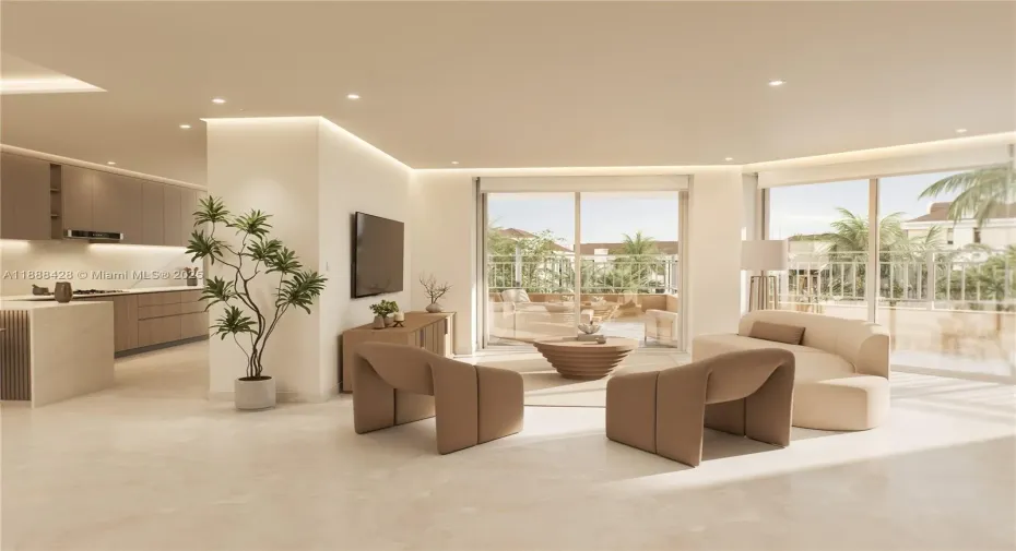 Rendering of Renovated Unit