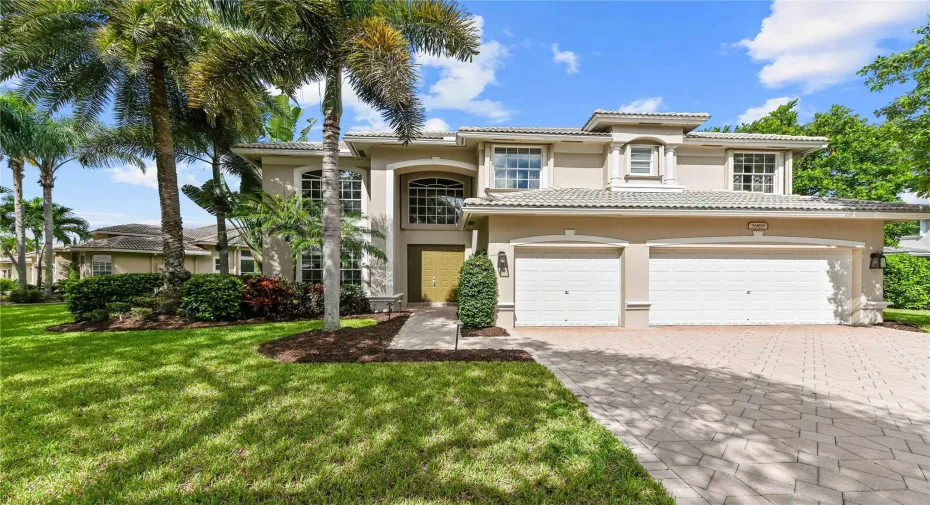 Resort style living in the stunning 5 bedroom 3 full bath pool home with 3 car garage on oversized 11,741 sq ft lot
