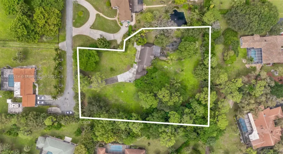 1.5 Acres on cul de sac.  Build your dream home.