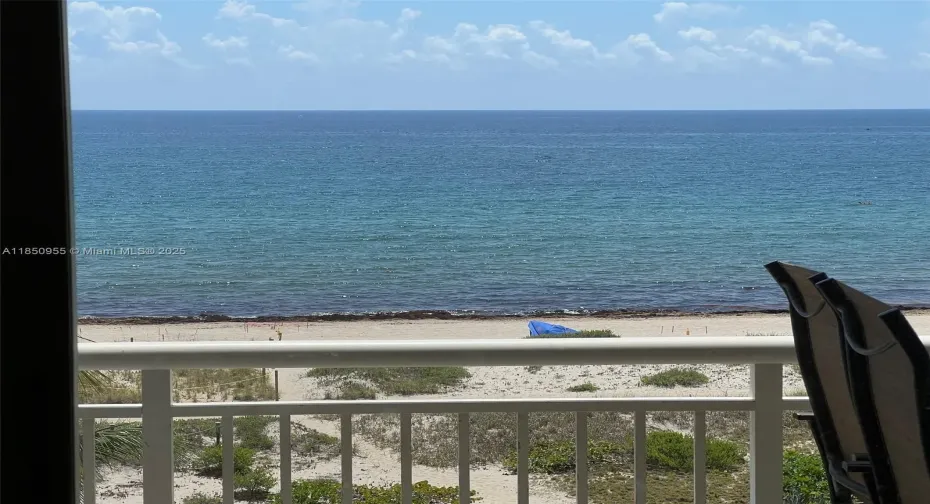 You can see the Beach from Balcony.