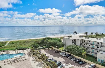Ocean view from balcony - see the new wooden walk to beach!