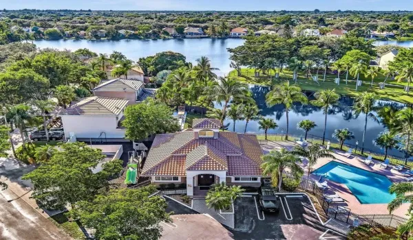 Walk down 4 homes, cross the street and you are at the community center.