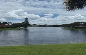 Beautiful lake view in front of the property