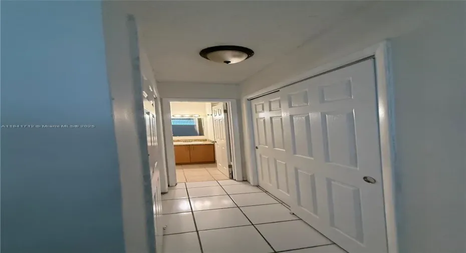 Master bedroom closets