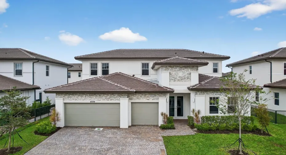 Beautiful curb appeal with modern lines