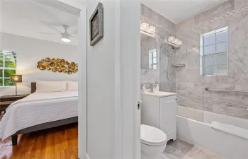 Bedroom/bathroom view