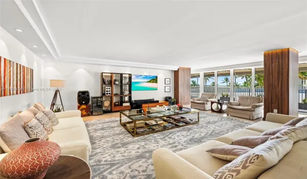 Another angle of the living area highlighting the breathtaking ocean views and natural light.