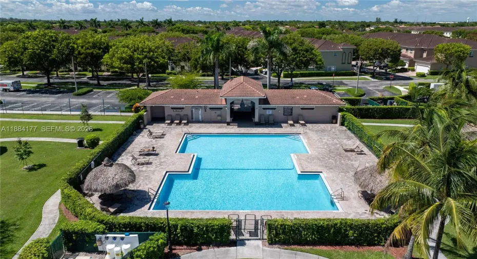 Relax at the beautiful pool.