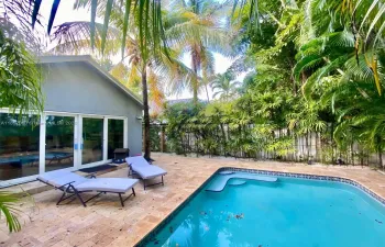 Fabulous backyard rear view of home