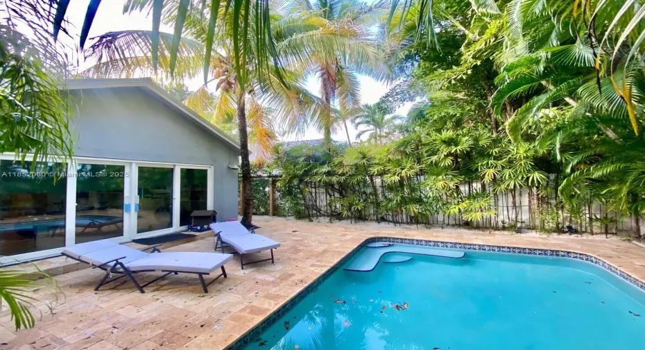 Fabulous backyard rear view of home