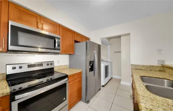 Stainless steel appliances and laundry