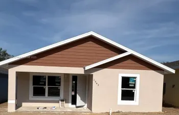 Frontage of property during construction