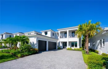 Expansive driveway leading to the 3 car garage