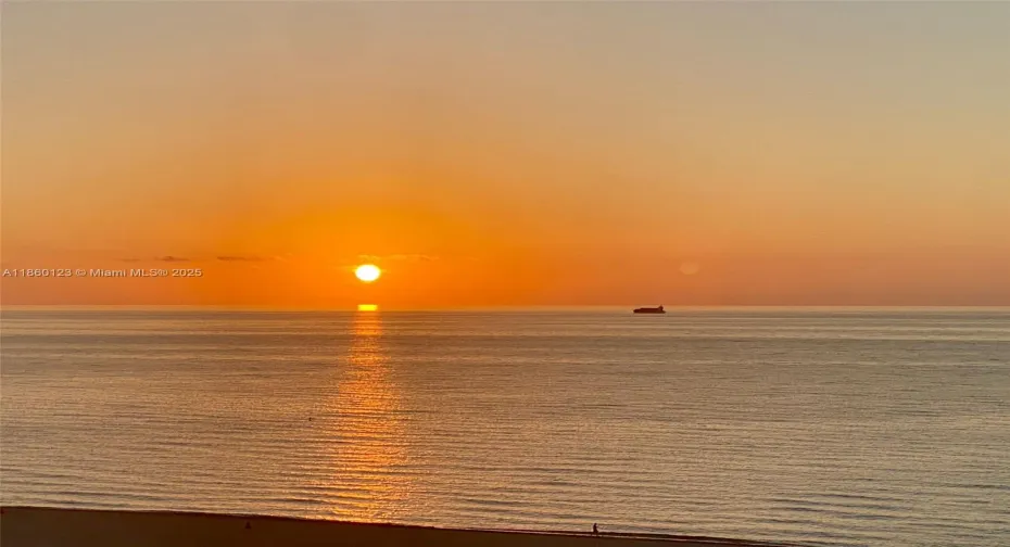 6:45 am Balcony View