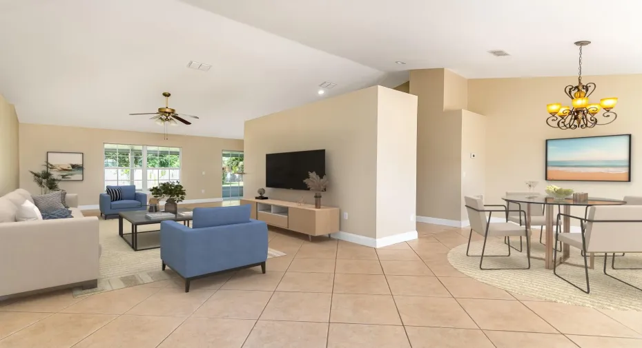 Virtual Staging of Living Room
