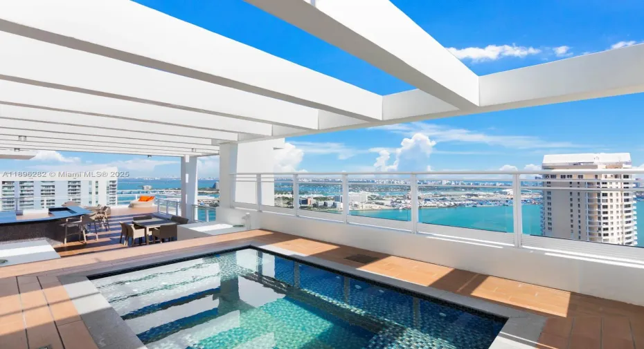NE View of Miami and Miami Beach