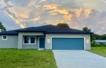 front near sunset
