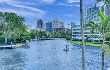 Beautiful views of the water from this river front condo.