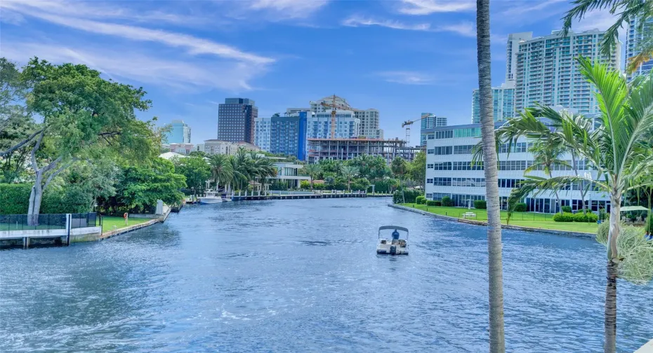 Beautiful views of the water from this river front condo.