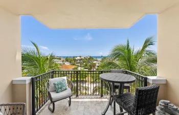 Ocean view Balcony from the Living Room