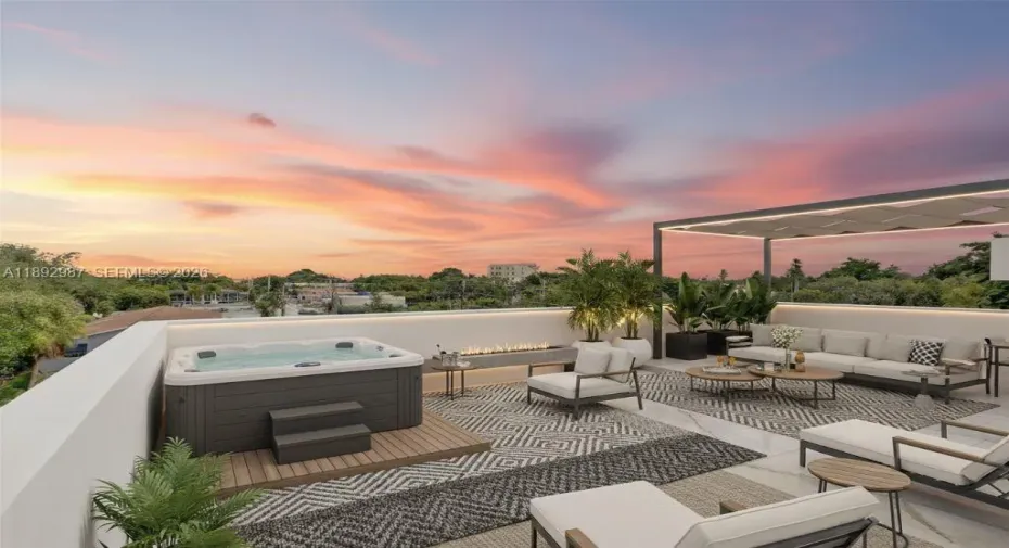 GORGEOUS EXCLUSIVE MASSIVE ROOFTOP TO ENJOY SUNRISE & SUNSETS. PERFECT FOR ENTERTAINING!