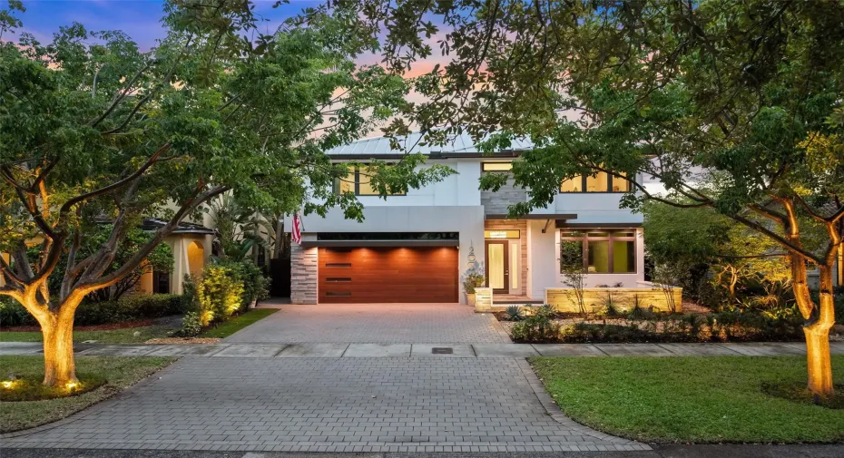 Front of Home at Twilight