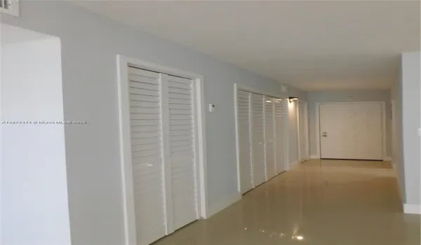 Elegant Foyer Entry into apartment - pantry closet - large double closet - A/C Closet