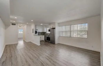 Living room and kitchen