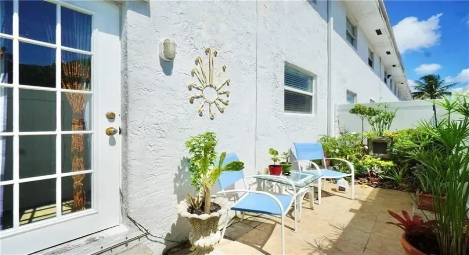 Your own private patio!