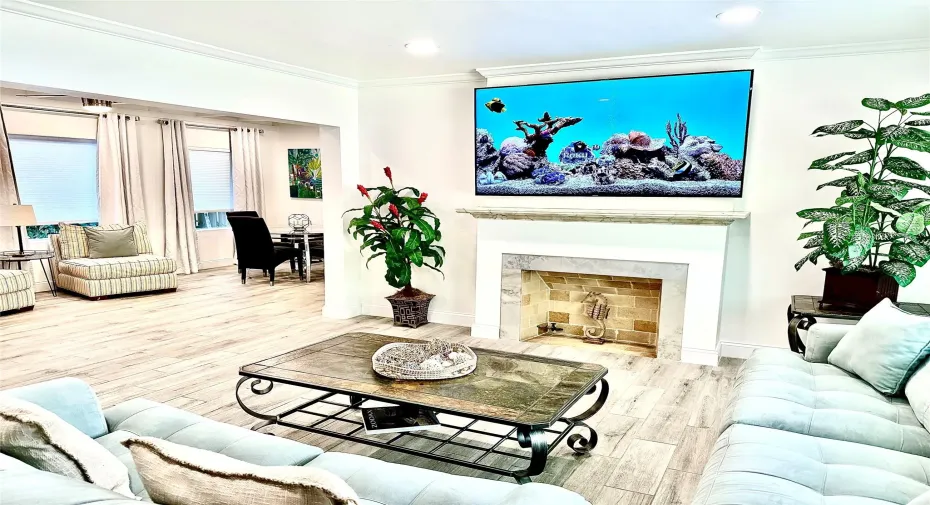 Family room of main house