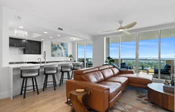 Panaramic view from LR and kitchen