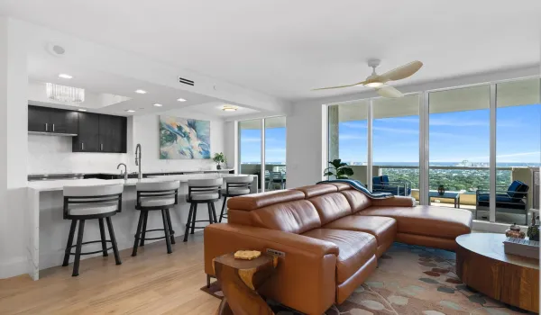 Panaramic view from LR and kitchen