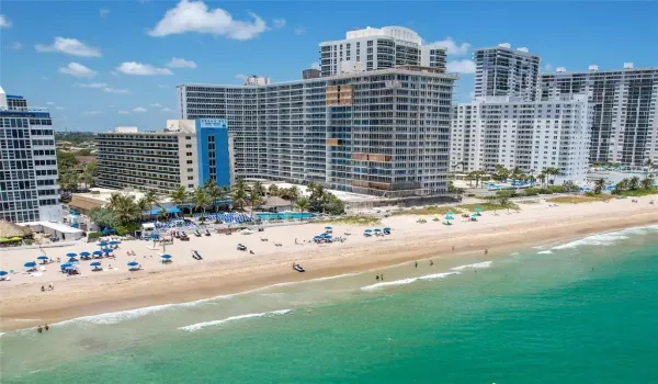 Live on The Galt in building directly on the sand.