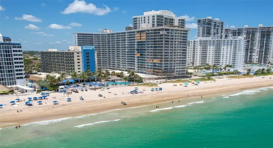 Live on The Galt in building directly on the sand.