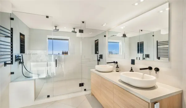 Master Shower Intracoastal & Sunset Views