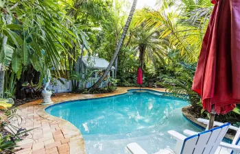 Secluded pool area