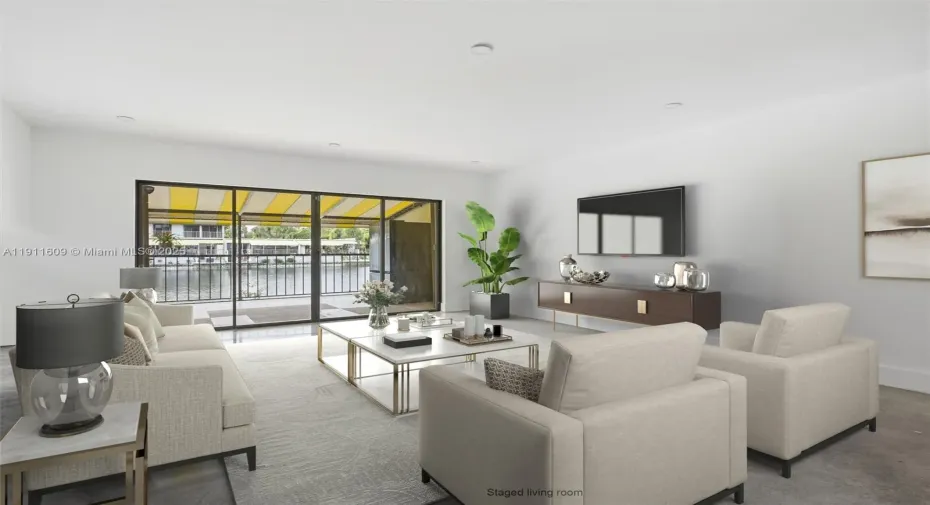 Living Room Virtually Staged