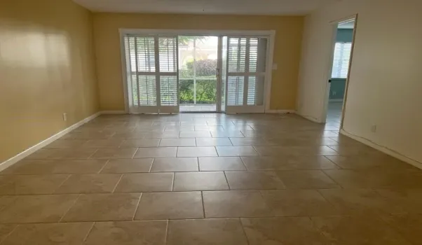 Living room and dining area