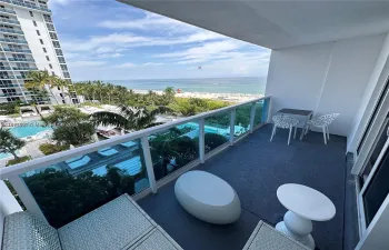 Enjoy this view from your own private balcony.