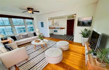 Virtually Staged Living room