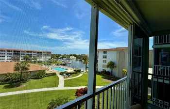 Perfect breakfast or coffee view in your enclosed patio