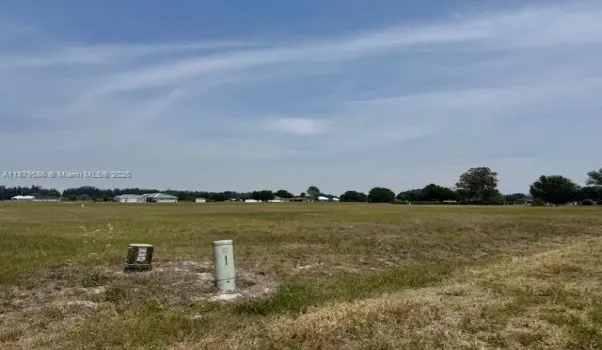 View across lot from road