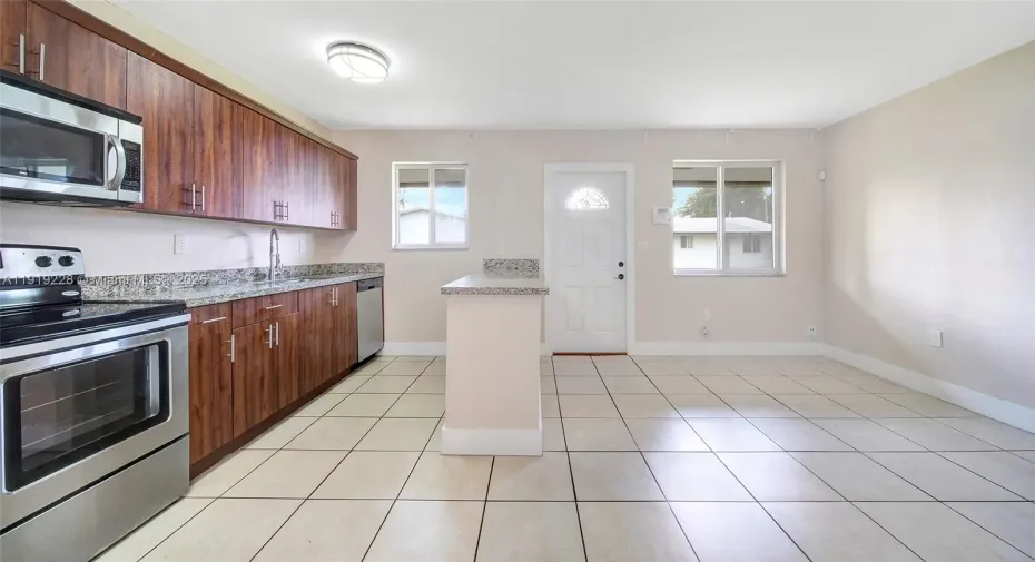 Open Kitchen & Living Area
