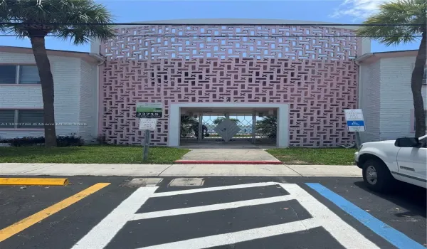 Mid century art deco style facade