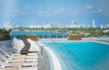Pool with Bay and City views