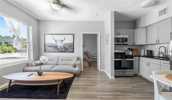 Welcome home to your open-concept kitchen and living room
