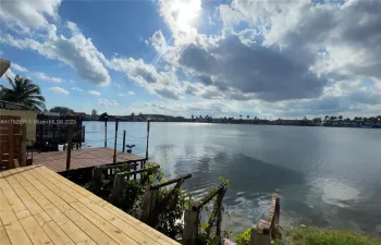 Partial Deck Lake Side View