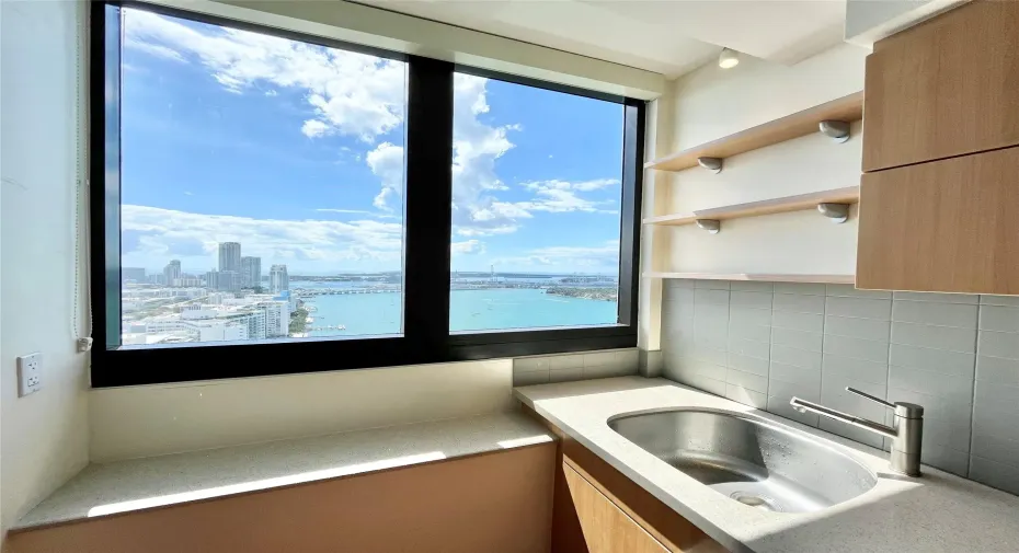 Custom Kitchen -
Quartz Countertop, Custom European cabinets