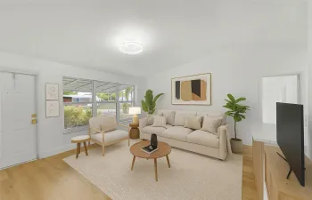 photo is virtually enhanced and staged